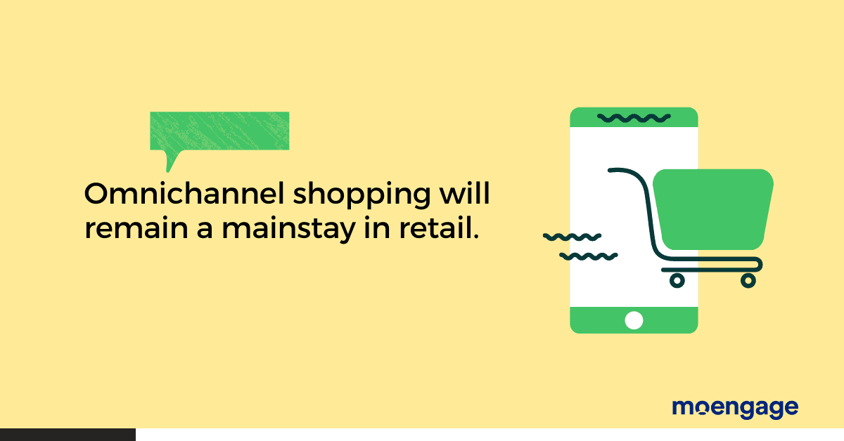 A designed image emphasizing the staying power of omnichannel shopping in the retail industry