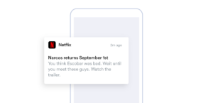 Push notifications Netflix example