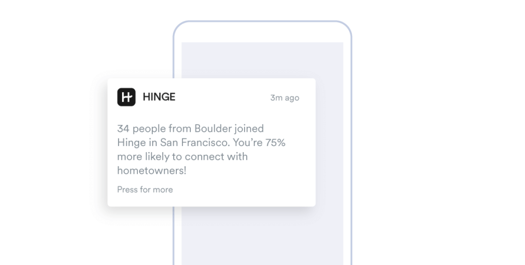 Push notification from Hinge