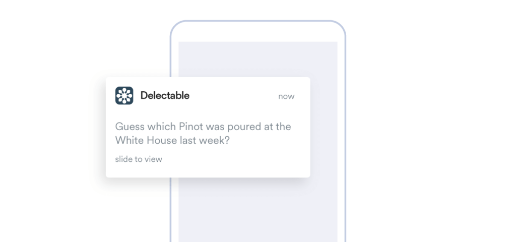 push notifications use case by Delectable