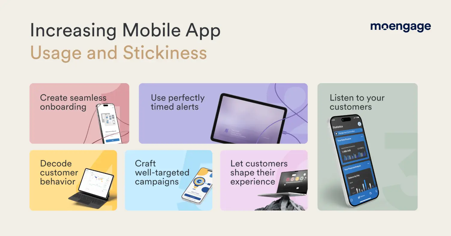 Strategies to Increase App Usage and Stickiness