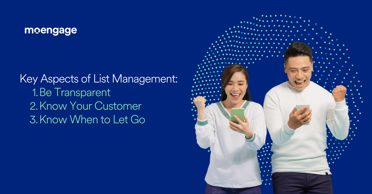 This is an image of the key aspects of list management