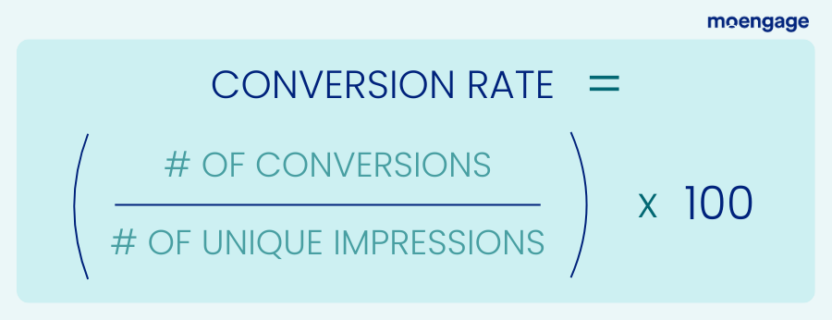 How to calculate conversion rate