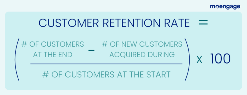 How to calculate the customer retention rate