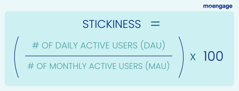 How to calculate customer stickiness