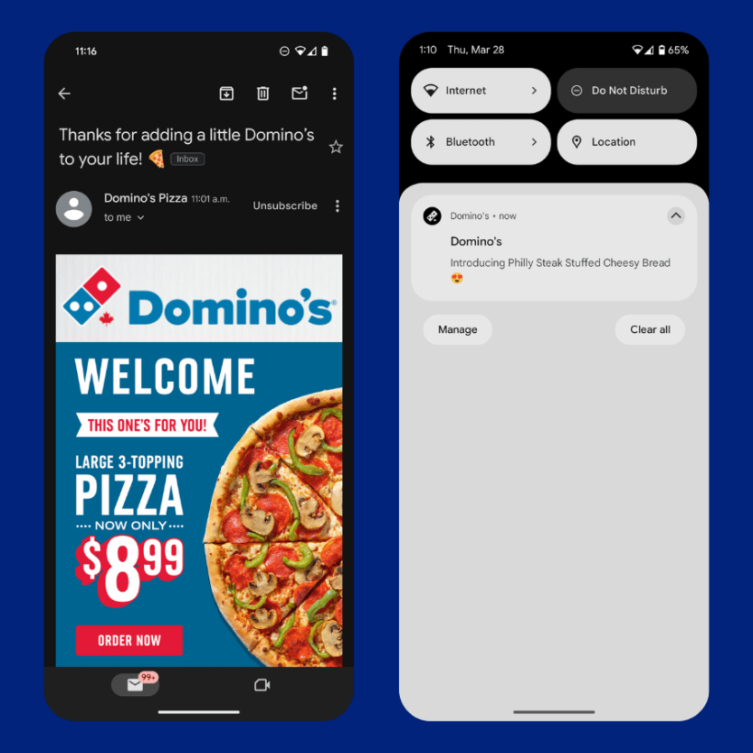 Domino’s uses an omnichannel approach to marketing