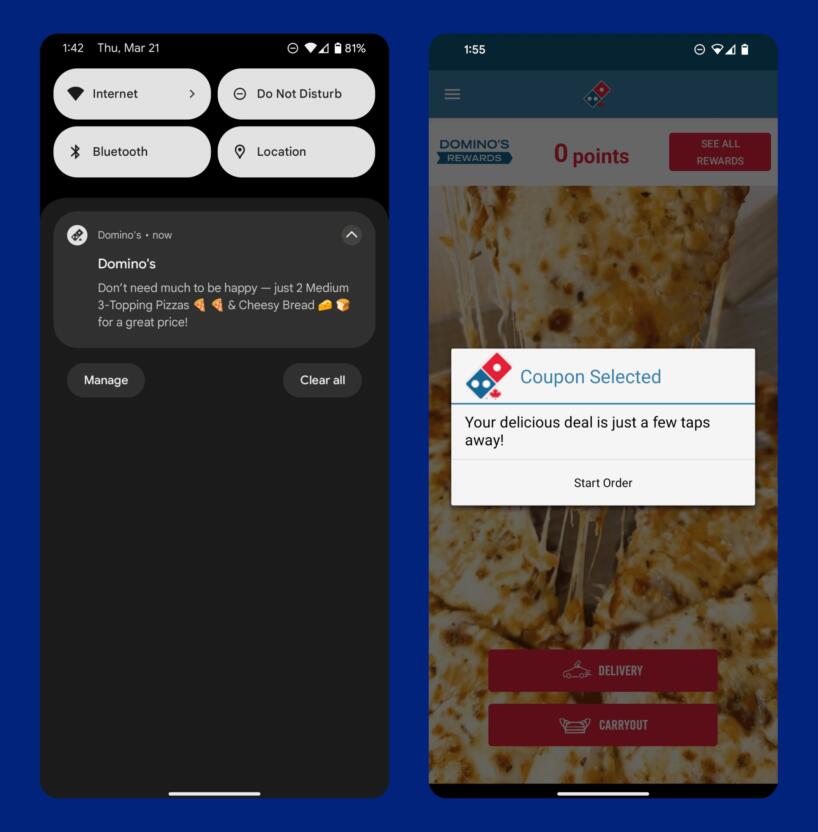 Domino’s orchestrates an omnichannel journey to guide customers towards conversions