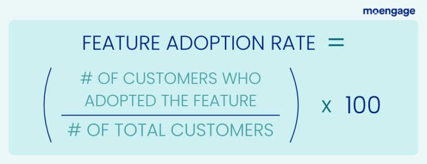 How to calculate the feature adoption rate