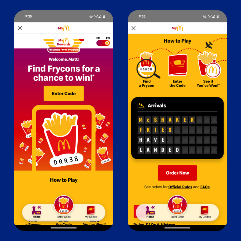 McDonald’s uses a gamified promotion to motivate engagement