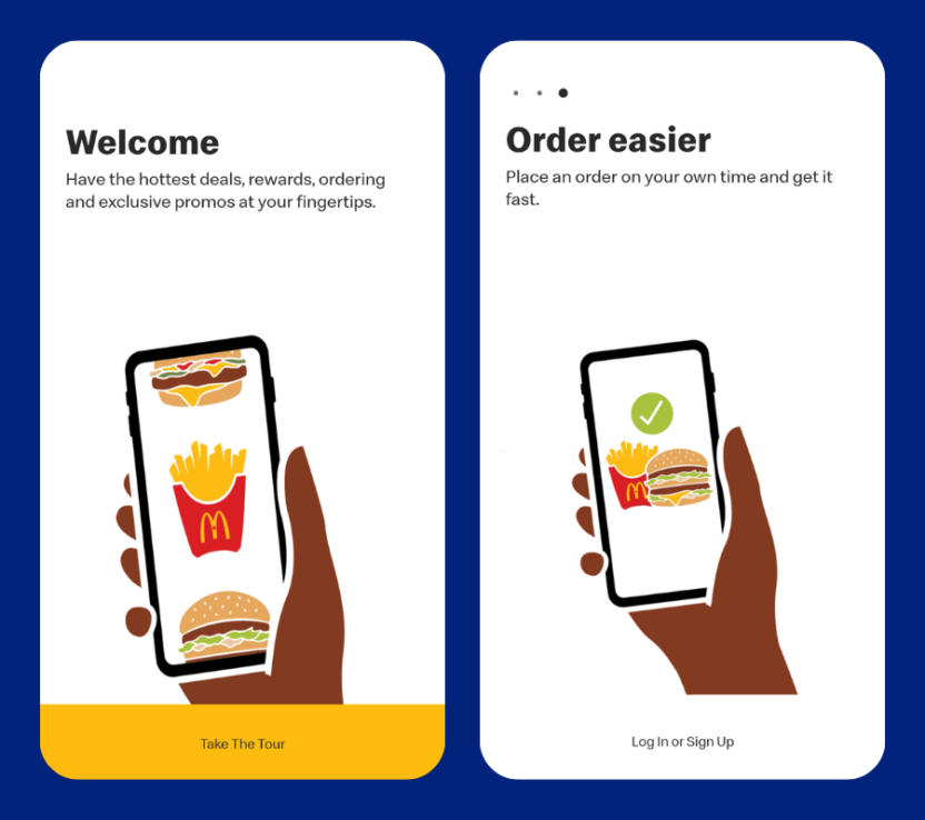 McDonald’s onboards new users with a welcome sequence