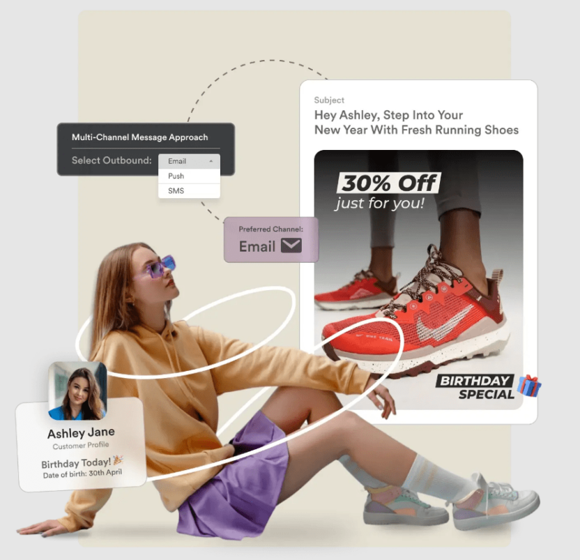 Omnichannel MoEngage email campaign example