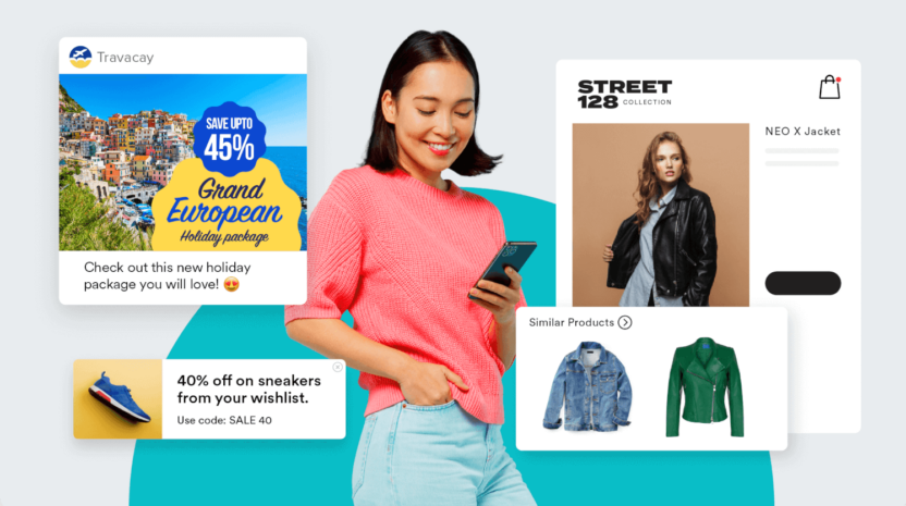 Example of how MoEngage can be used to send personalized recommendations to shoppers